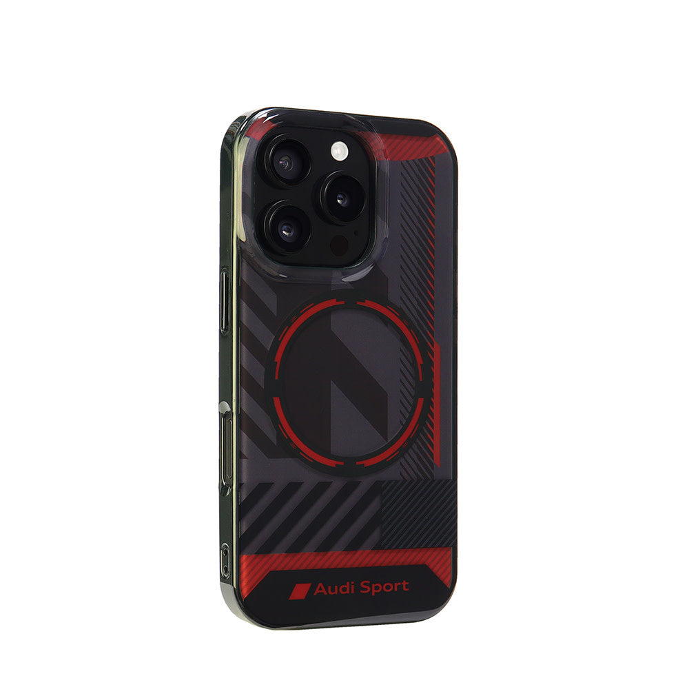Audi iPhone 16 Pro Back Cover hoesje IML case - magsafe - Zwart-Hoesjes-Ilumina Benelux
