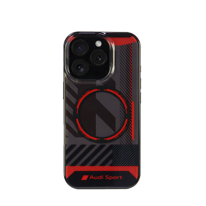 Audi iPhone 16 Pro Back Cover hoesje IML case - magsafe - Zwart-Hoesjes-Ilumina Benelux