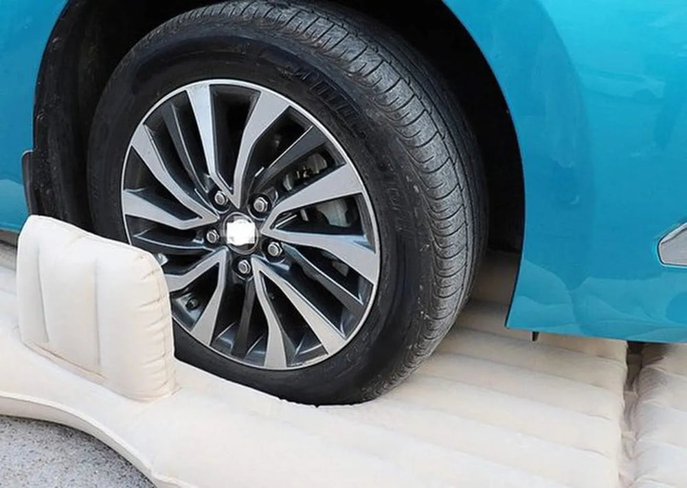 Auto luchtbed – Opblaasbaar achterbank matras – Incl. kussens – Ideaal voor reizen & camping – Grijs-Luchtbed (camping)-Ilumina Benelux