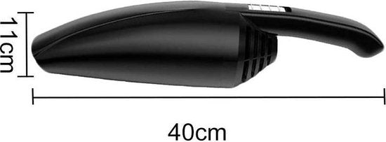 Auto stofzuiger – 4-in-1 mini handstofzuiger 120W – Nat & Droog 12V – Stil – 5m snoer – Accessoires – Zwart-Kruimelzuiger-Ilumina Benelux