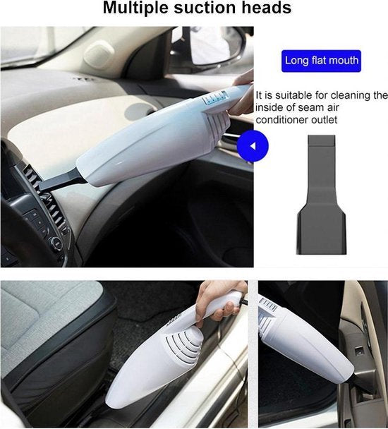 Auto stofzuiger – Draadloos nat & droog – Handstofzuiger kruimelzuiger – Compact – Zwart-Kruimelzuiger-Ilumina Benelux
