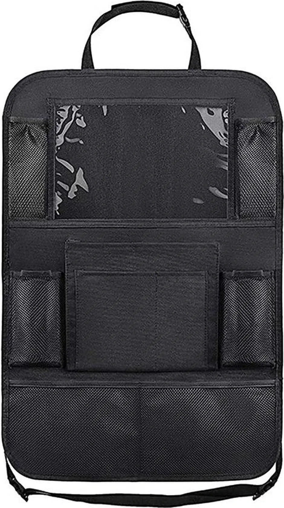 Autostoel organizer – Stoelbeschermer met tablethouder – Geschikt voor iPad & Galaxy Tab – Set van 2 – Zwart-Ilumina Benelux