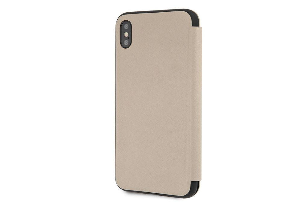 BMW Beige iPhone Xs Max - Book Case - Stijlvol - Leer - Met pashouder-Hoesjes-Ilumina Benelux