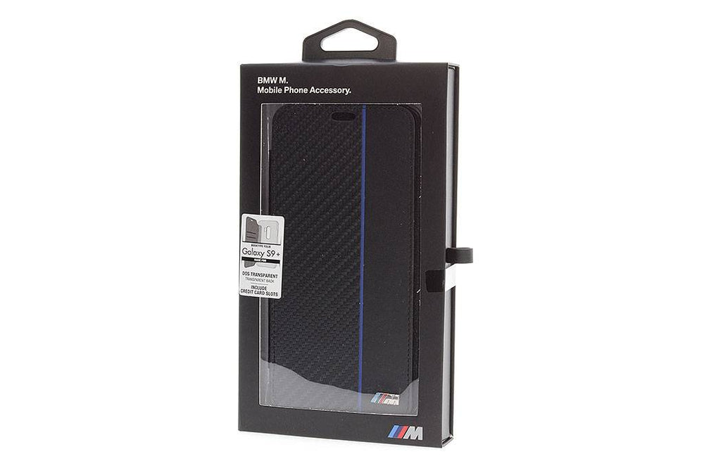 BMW Blauw Galaxy S9 Plus - Book Case - Carbon-siliconen - M Sport-Hoesjes-Ilumina Benelux