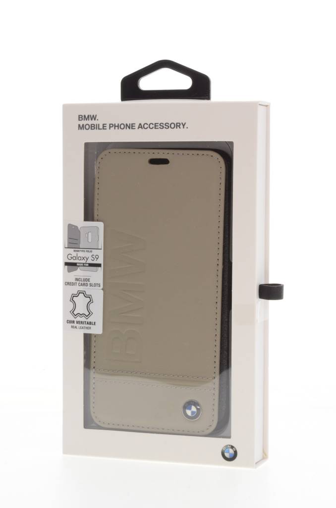 BMW Bruin Galaxy S9 - Book Case - Stijlvol - Leer - Met pashouder-Hoesjes-Ilumina Benelux