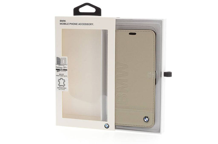 BMW Bruin Galaxy S9 Plus - Book Case - Stijlvol - Leer - Met pashouder-Hoesjes-Ilumina Benelux