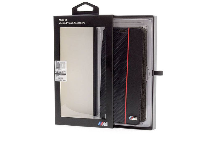 BMW Rood Galaxy S9 Plus - Book Case - Carbon-siliconen - M Sport-Hoesjes-Ilumina Benelux