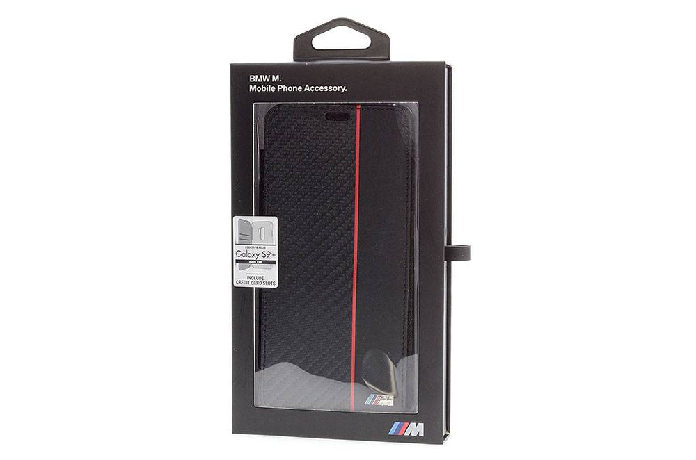 BMW Rood Galaxy S9 Plus - Book Case - Carbon-siliconen - M Sport-Hoesjes-Ilumina Benelux