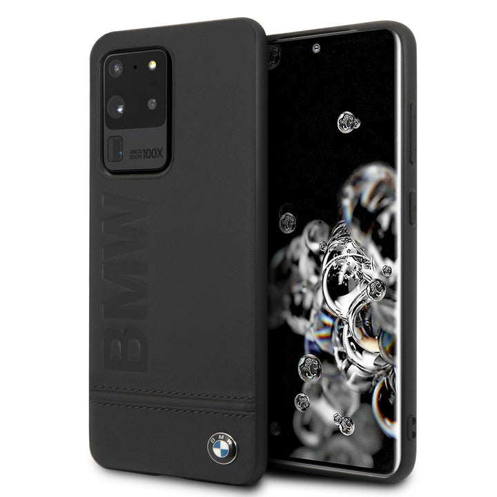 BMW Samsung Galaxy S20 Ultra zwart Backcover hoesje - logo Imprint-Hoesjes-Ilumina Benelux