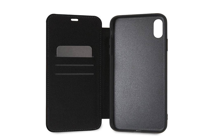BMW Zwart iPhone Xs Max - Book Case - Leer - Stijlvol - Met pashouder-Hoesjes-Ilumina Benelux