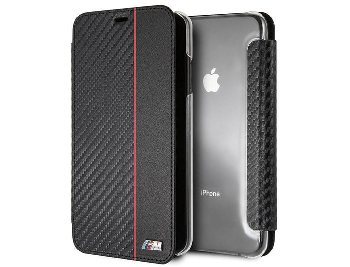 BMW Zwart iPhone Xs Max - Book Case - Stijlvol - Leer - Met pashouder-Hoesjes-Ilumina Benelux