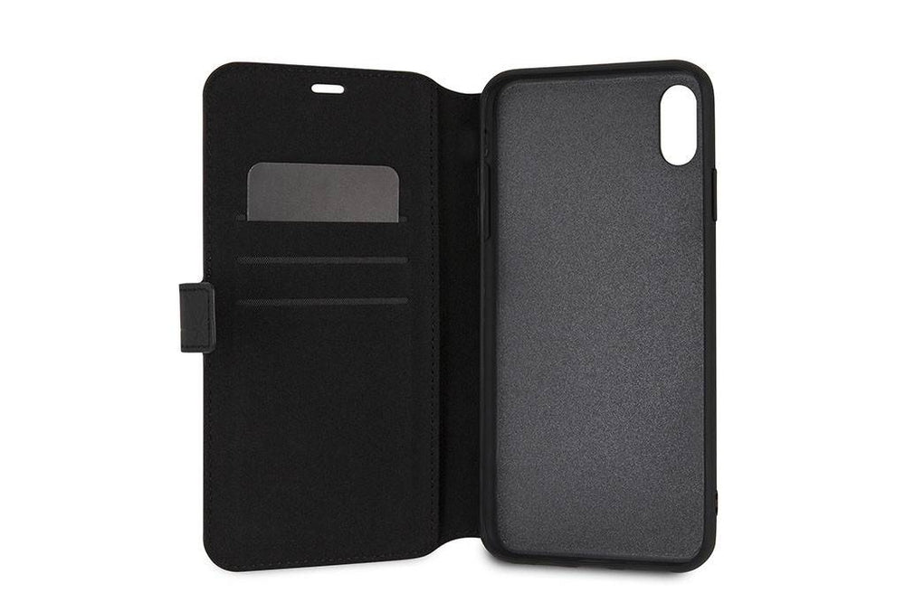 BMW Zwart iPhone Xs Max - Book Case - Stijlvol - Leer - Pashouder-Hoesjes-Ilumina Benelux