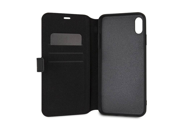 BMW Zwart iPhone Xs Max - Book Case - Stijlvol - Leer - Pashouder-Hoesjes-Ilumina Benelux