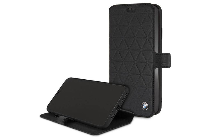 BMW Zwart iPhone Xs Max - Book Case - Stijlvol - Leer - Pashouder-Hoesjes-Ilumina Benelux