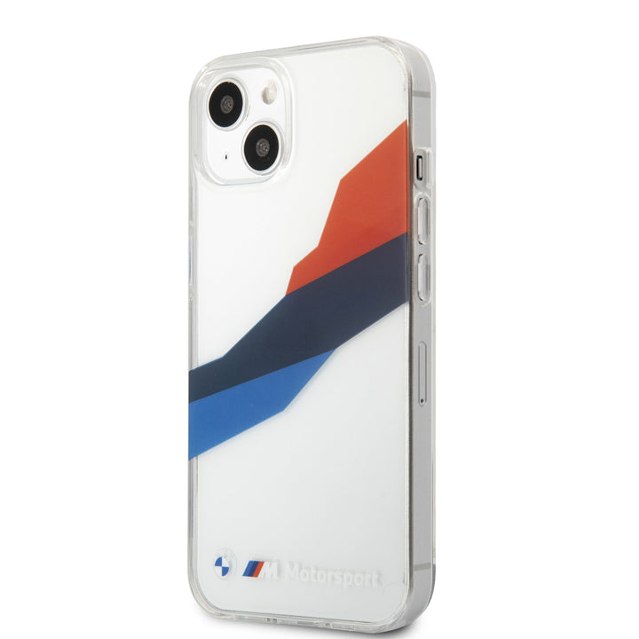 BMW iPhone 13 Mini Hardcase Backcover - Graphic Tricolor - Transparant-Hoesjes-Ilumina Benelux