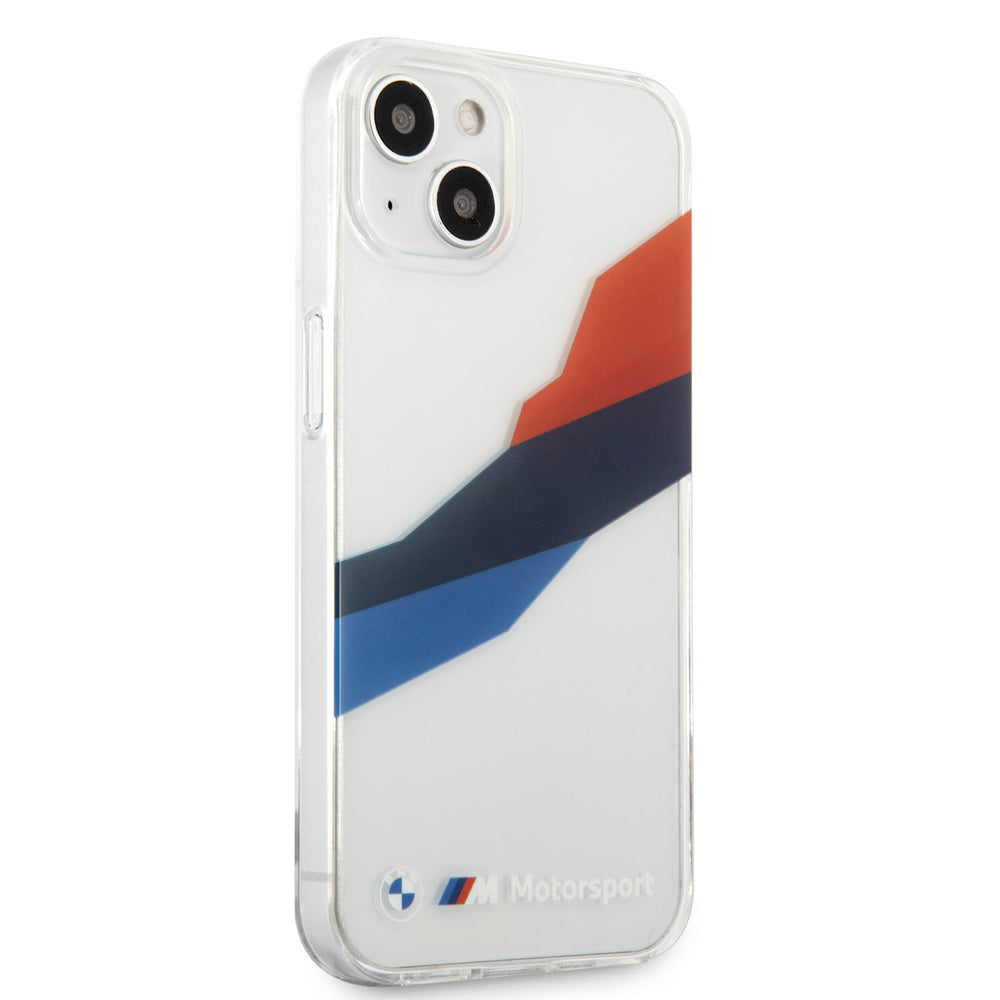 BMW iPhone 13 Mini Hardcase Backcover - Graphic Tricolor - Transparant-Hoesjes-Ilumina Benelux