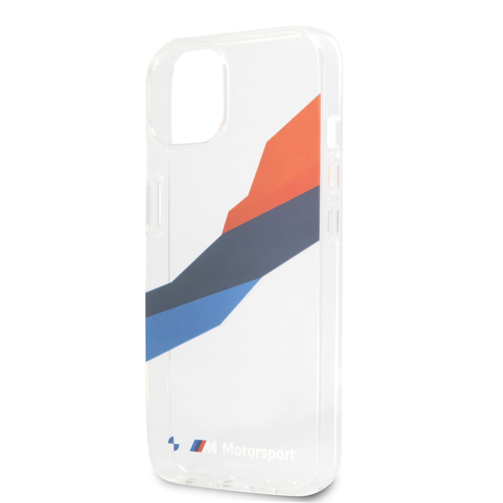 BMW iPhone 13 Mini Hardcase Backcover - Graphic Tricolor - Transparant-Hoesjes-Ilumina Benelux