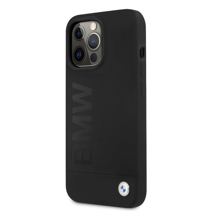 BMW iPhone 13 Pro Backcover hoesje - Silicone - Big Logo - Zwart-Hoesjes-Ilumina Benelux