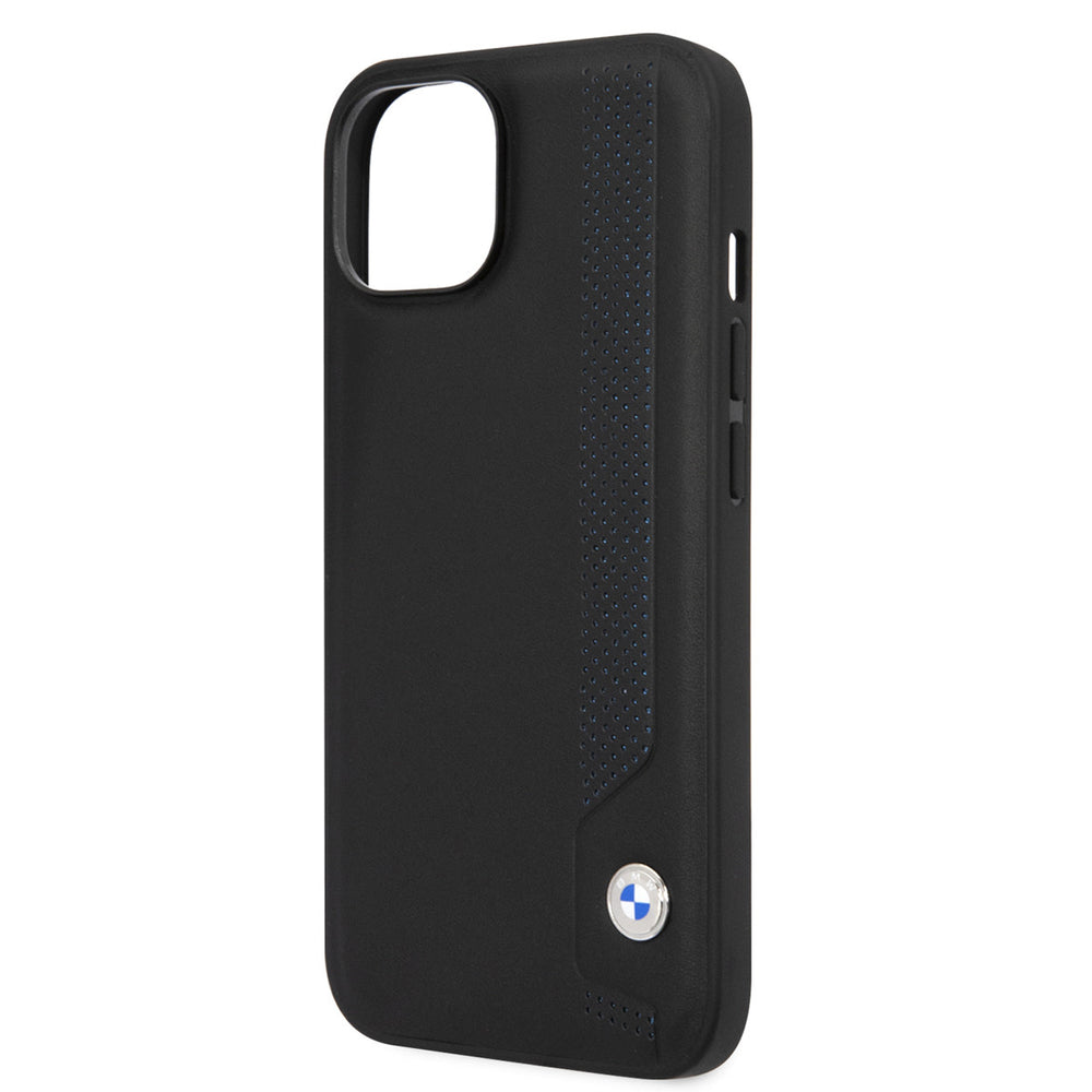 BMW iPhone 14 & 13 Hardcase Backcover - Blue dots - Zwart-Hoesjes-Ilumina Benelux