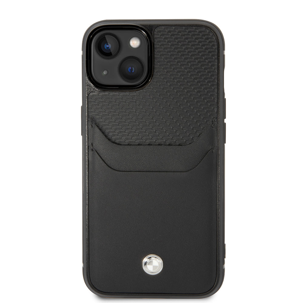 BMW iPhone 14 & 13 Hardcase Backcover - Card holder - Zwart-Hoesjes-Ilumina Benelux