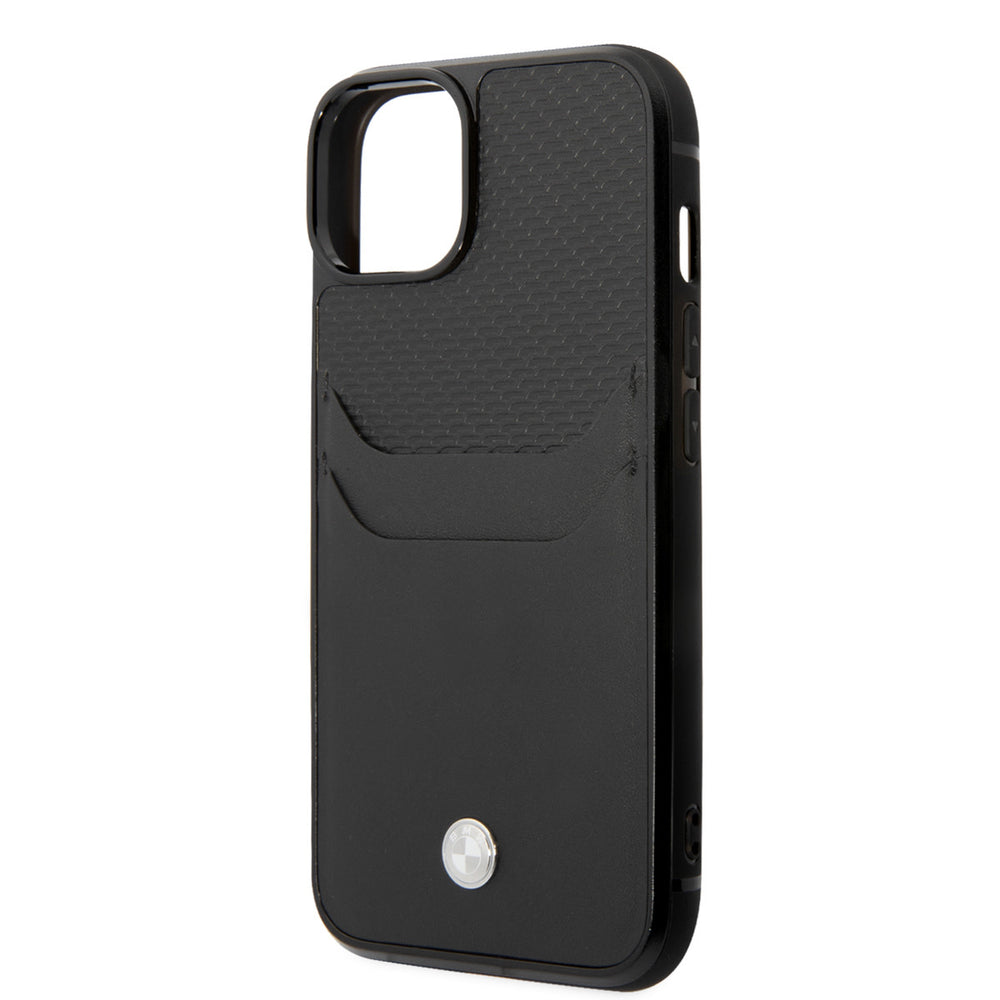 BMW iPhone 14 & 13 Hardcase Backcover - Card holder - Zwart-Hoesjes-Ilumina Benelux