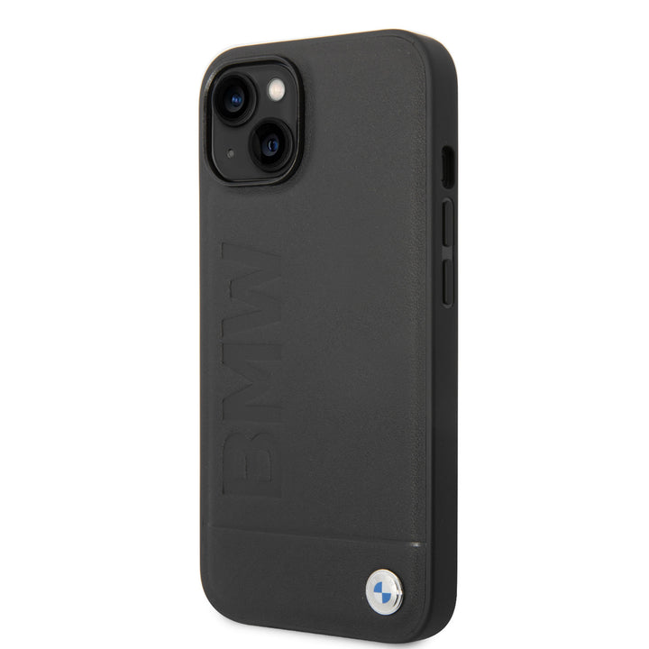 BMW iPhone 14 & 15 Plus Hardcase Backcover - Hot Stamp - Zwart-Hoesjes-Ilumina Benelux