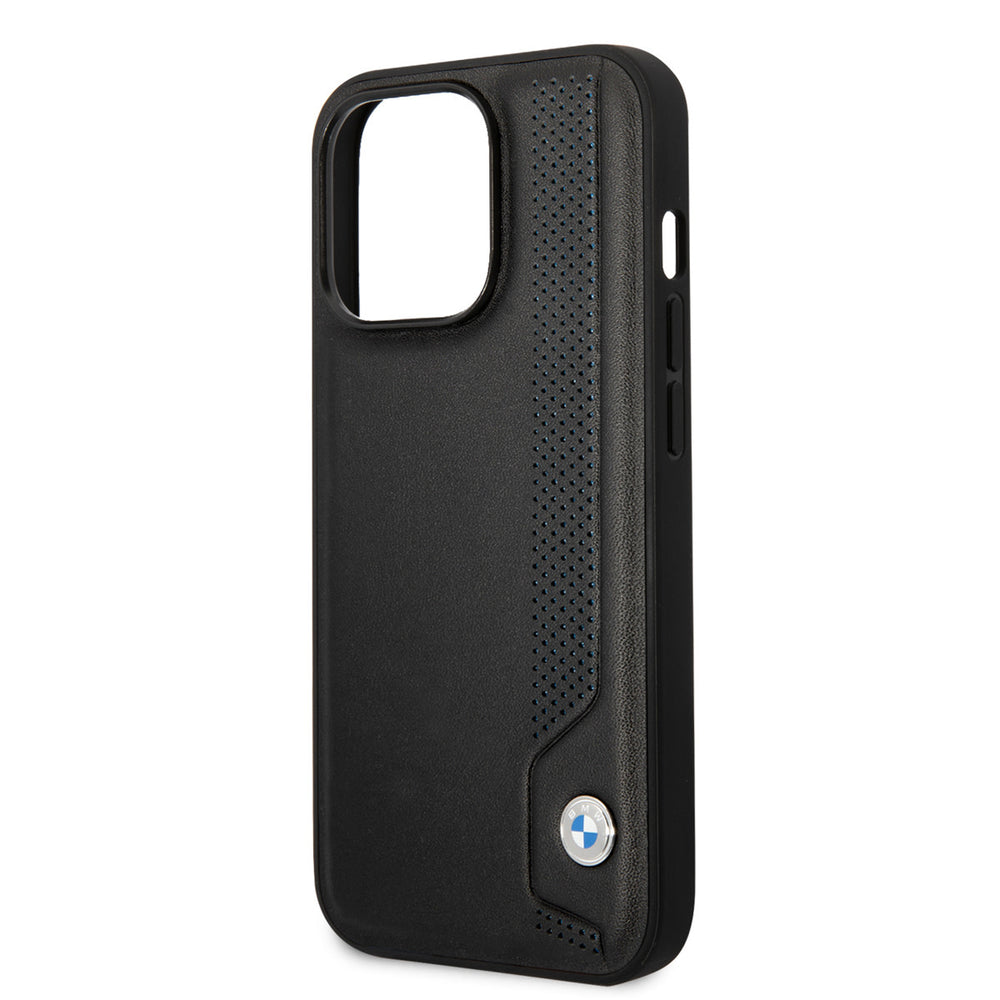 BMW iPhone 14 Pro Max Hardcase Backcover - Blue dots - Zwart-Hoesjes-Ilumina Benelux