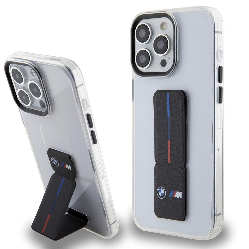 BMW iPhone 15 Pro Backcover hoesje - Gripstand - Transparant-Hoesjes-Ilumina Benelux