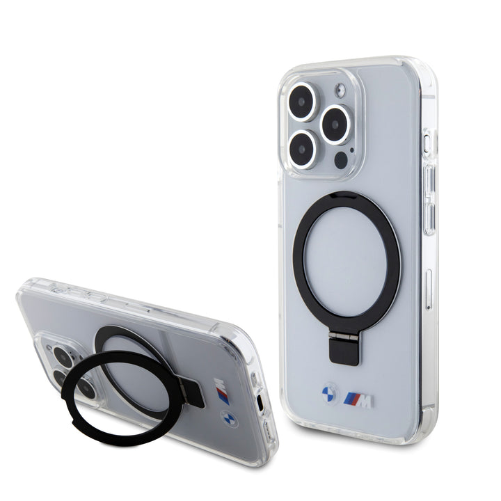 BMW iPhone 15 Pro Backcover hoesje - Magsafe - IML Ring Stand - Transparant-Hoesjes-Ilumina Benelux