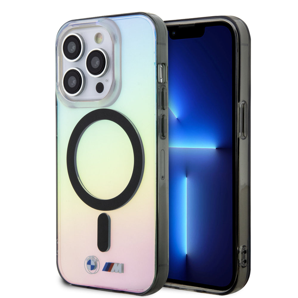 BMW iPhone 15 Pro Backcover hoesje - Magsafe - Iridescent Design - Transparant-Hoesjes-Ilumina Benelux