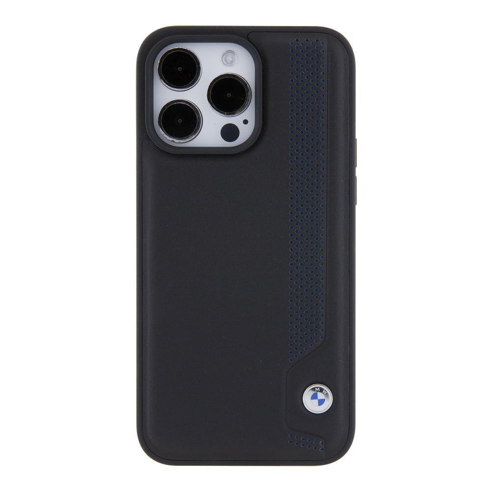 BMW iPhone 15 Pro Max Backcover hoesje - Blue Dots Pattern - Zwart-Hoesjes-Ilumina Benelux