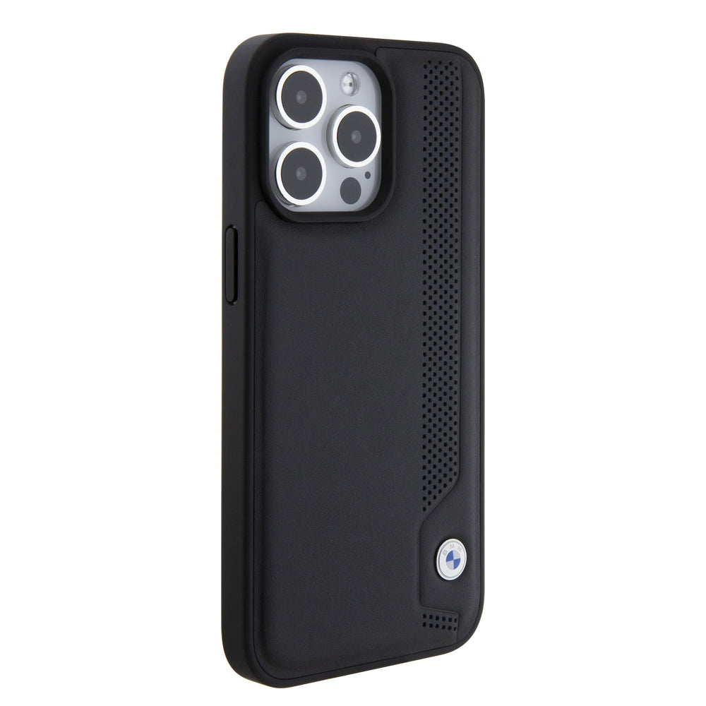 BMW iPhone 15 Pro Max Backcover hoesje - Blue Dots Pattern - Zwart-Hoesjes-Ilumina Benelux