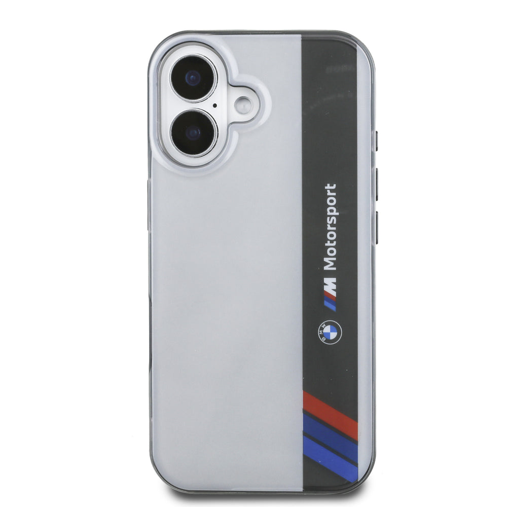 BMW iPhone 16 Backcover hoesje Motorsport IML - Grijs-Hoesjes-Ilumina Benelux
