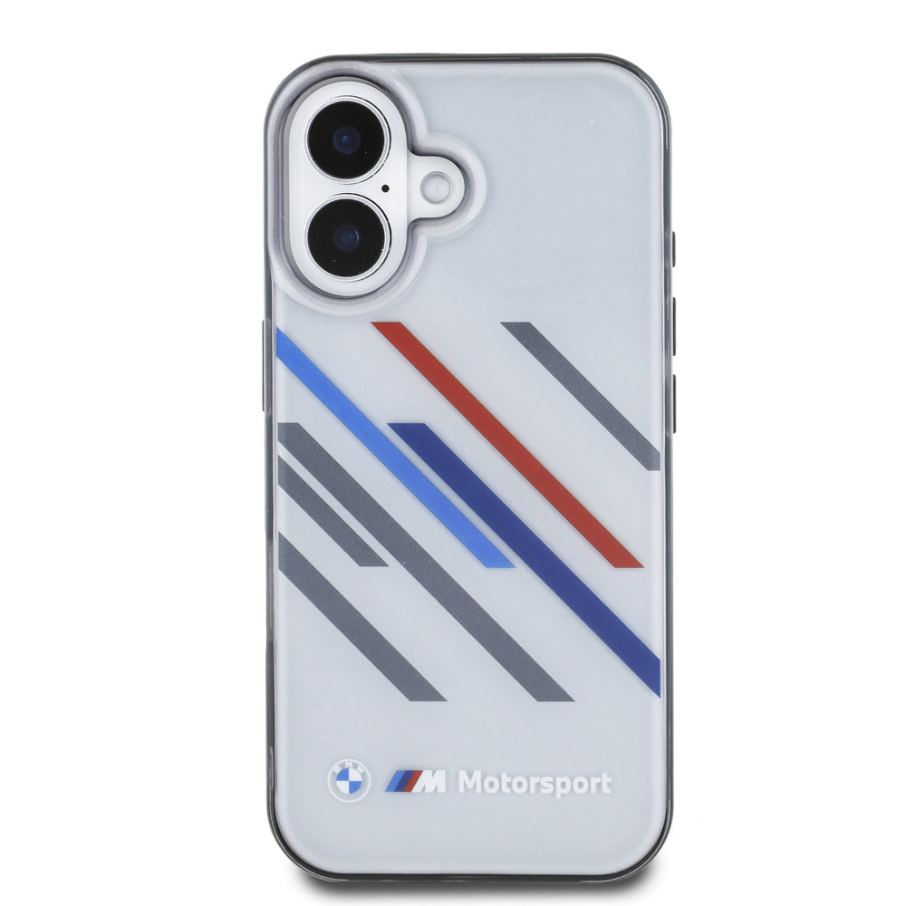 BMW iPhone 16 Backcover hoesje Random Stripes - Grijs-Hoesjes-Ilumina Benelux