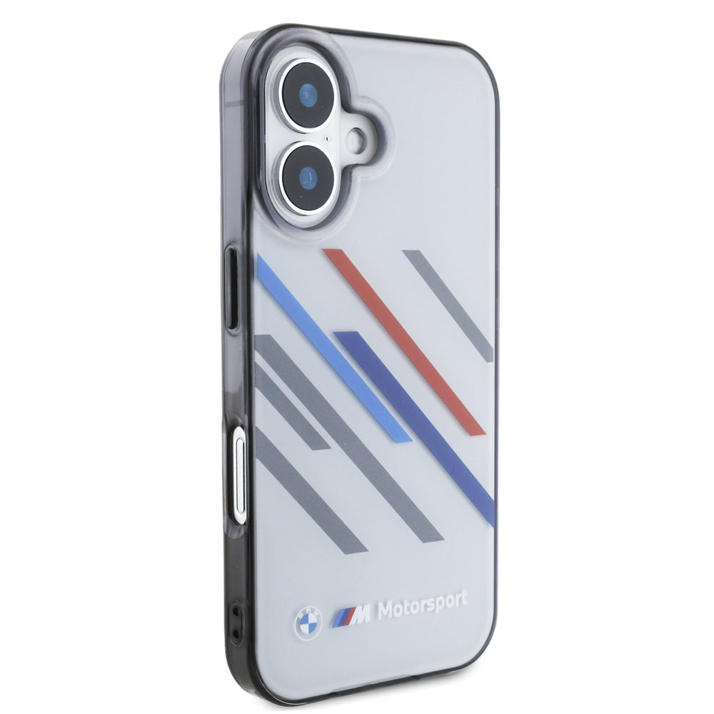 BMW iPhone 16 Backcover hoesje Random Stripes - Grijs-Hoesjes-Ilumina Benelux