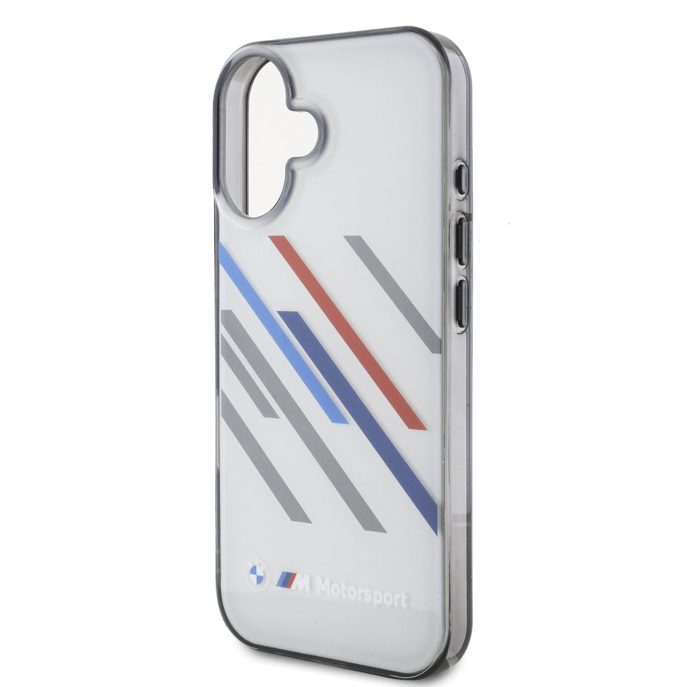 BMW iPhone 16 Backcover hoesje Random Stripes - Grijs-Hoesjes-Ilumina Benelux