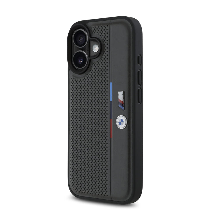 BMW iPhone 16 Backcover hoesje Tricolor Detail Line - Grijs-Hoesjes-Ilumina Benelux