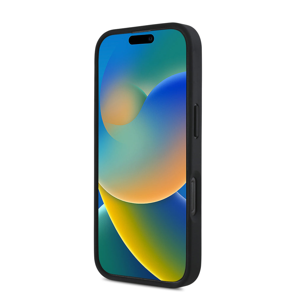 BMW iPhone 16 Pro Max Backcover hoesje Grip Stand Smooth and Carbon - Zwart-Hoesjes-Ilumina Benelux