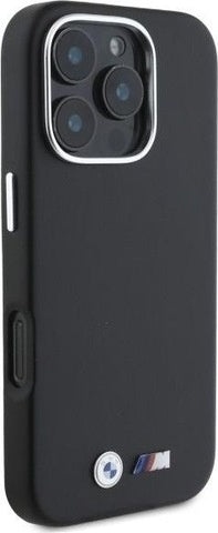 BMW iPhone 16 Pro Max Backcover hoesje Smooth Full Wrapped Metal - Zwart-Hoesjes-Ilumina Benelux
