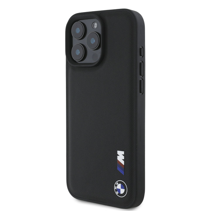 BMW iPhone 16 Pro Max Backcover hoesje Smooth Rubber Logo - Zwart-Hoesjes-Ilumina Benelux