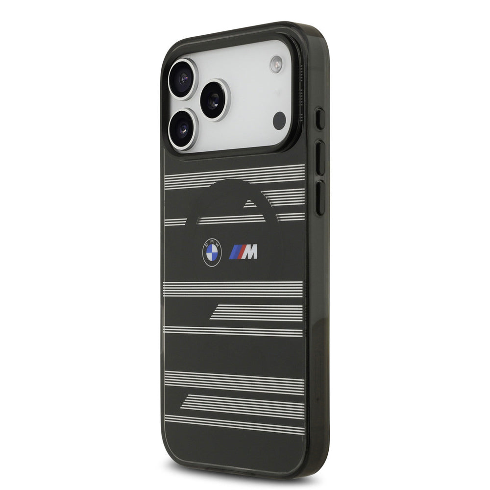 BMW iPhone 17 Pro Max Backcover hoesje - MagSafe IML Case - Line Designs - Zwart-Hoesjes-Ilumina Benelux