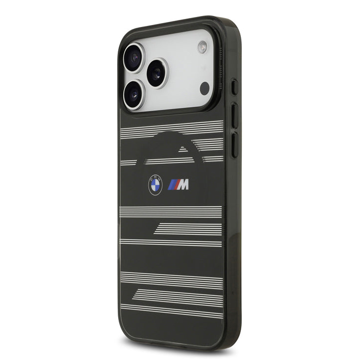 BMW iPhone 17 Pro Max Backcover hoesje - MagSafe IML Case - Line Designs - Zwart-Hoesjes-Ilumina Benelux