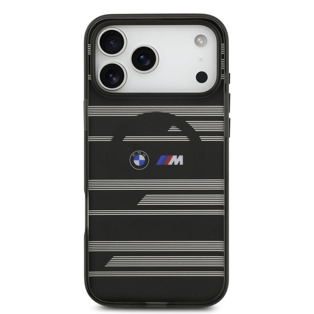 BMW iPhone 17 Pro Max Backcover hoesje - MagSafe IML Case - Line Designs - Zwart-Hoesjes-Ilumina Benelux