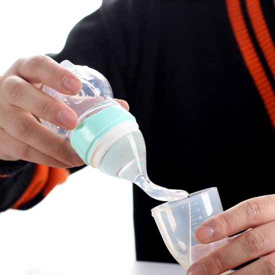 Baby medicijndispenser fopspeen – Siliconen knijpfles feeder 70ml – Anti-verstikking – BPA-vrij – Blauw-Ilumina Benelux