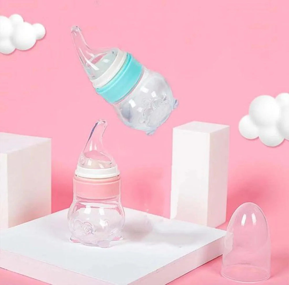 Baby medicijndispenser fopspeen – Siliconen knijpfles feeder 70ml – Anti-verstikking – BPA-vrij – Blauw-Ilumina Benelux