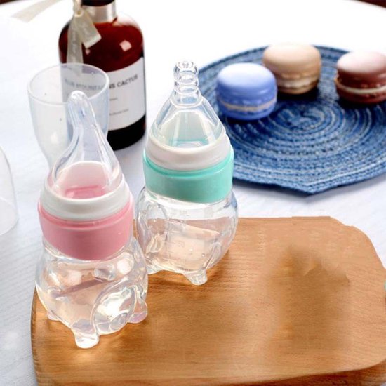 Baby medicijndispenser fopspeen – Siliconen knijpfles feeder 70ml – Anti-verstikking – BPA-vrij – Blauw-Ilumina Benelux
