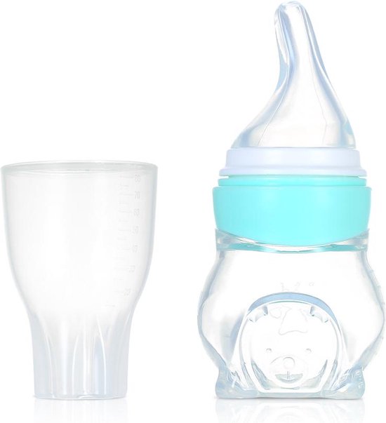 Baby medicijndispenser fopspeen – Siliconen knijpfles feeder 70ml – Anti-verstikking – BPA-vrij – Blauw-Ilumina Benelux