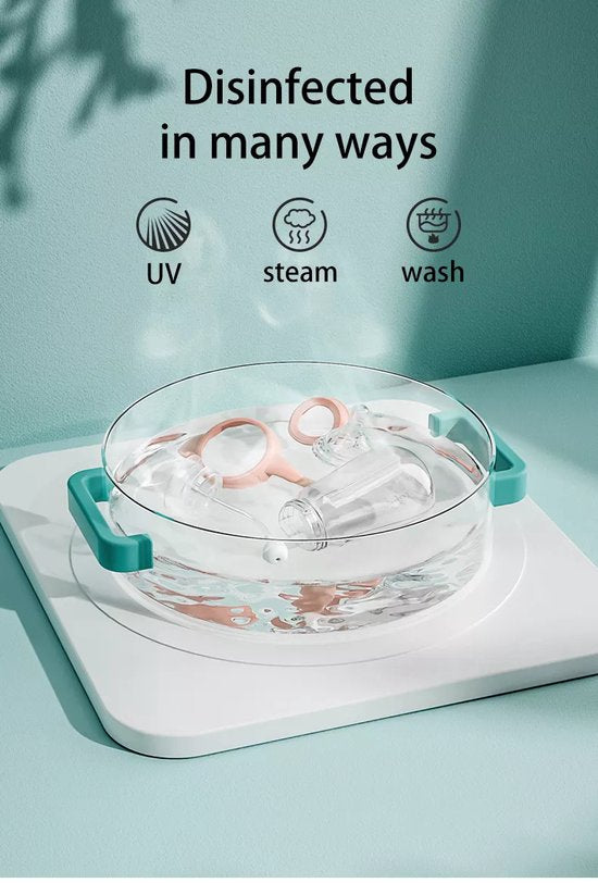 Babyfles met handvatten – Zuigfles 180ml – BPA-vrij – Anti-koliek – Vaatwasser & magnetronbestendig – Groen-Ilumina Benelux