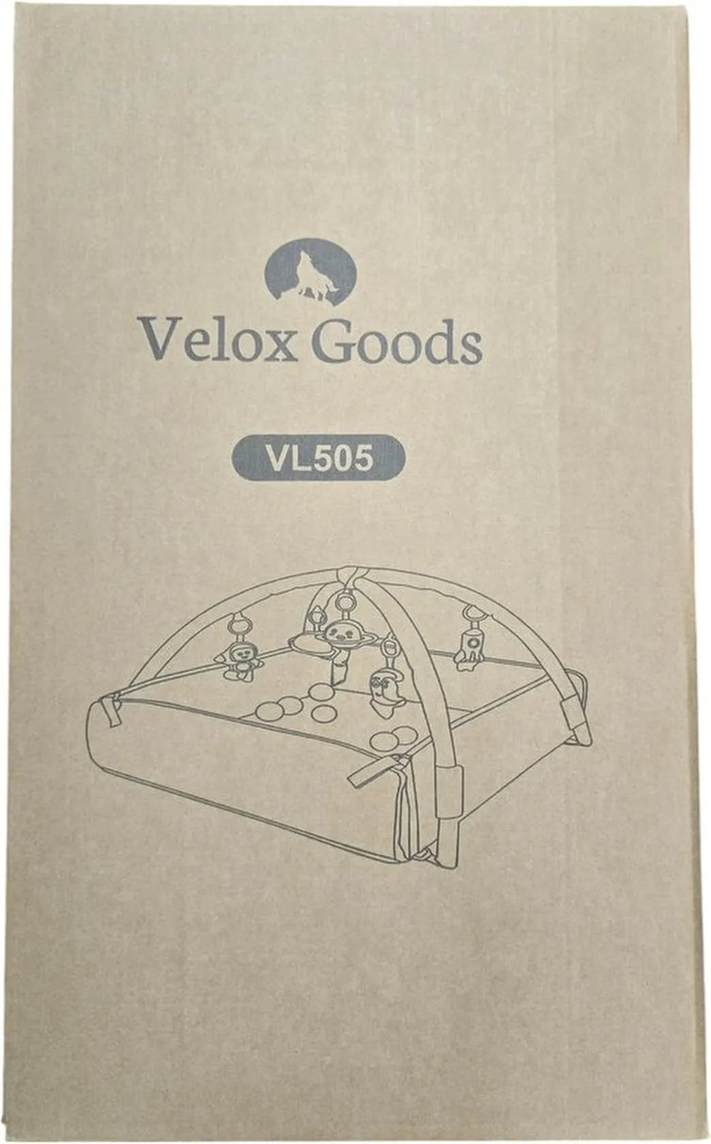 Babygym speelkleed – Velox Goods VL-505 5-in-1 activiteitenmat & ballenbak – Ruimtemotief – Zacht wasbaar – 58x70 cm-Babygym-Ilumina Benelux