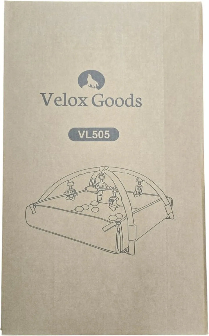 Babygym speelkleed – Velox Goods VL-505 5-in-1 activiteitenmat & ballenbak – Ruimtemotief – Zacht wasbaar – 58x70 cm-Babygym-Ilumina Benelux